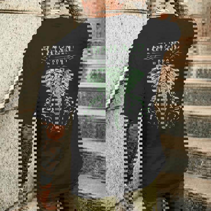 象 タイ バンコク タイ メンズTシャツ バックプリント 彼への贈り物