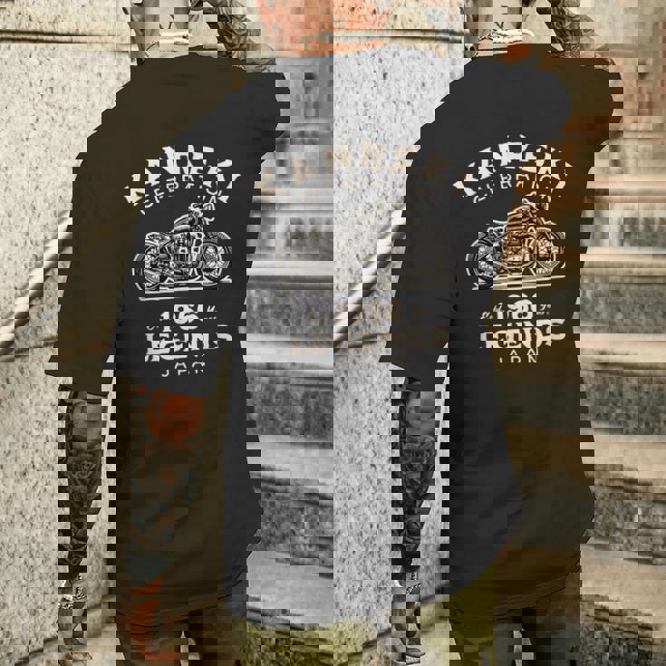 還暦祝い 1966年（昭和41年）生まれのバイク好き 2026年（令和8年）60歳記念 かっこいい メンズTシャツ バックプリント 彼への贈り物