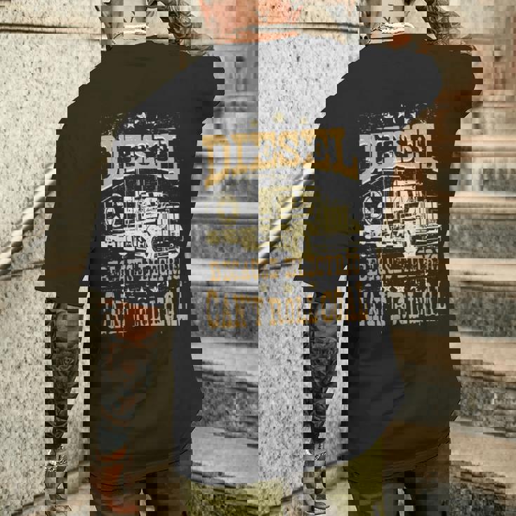 電気は石炭ディーゼルトラックを転がすことができないのでディーゼル 長袖tシャツ メンズTシャツ バックプリント 彼への贈り物