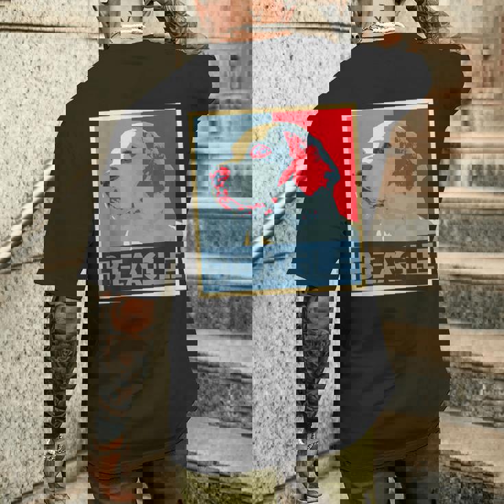 面白いtシャツ ビーグル 犬 わんこ メンズ おもしろ 面白い 服 おもしろグッズ ネタ ポスター メンズTシャツ バックプリント 彼への贈り物