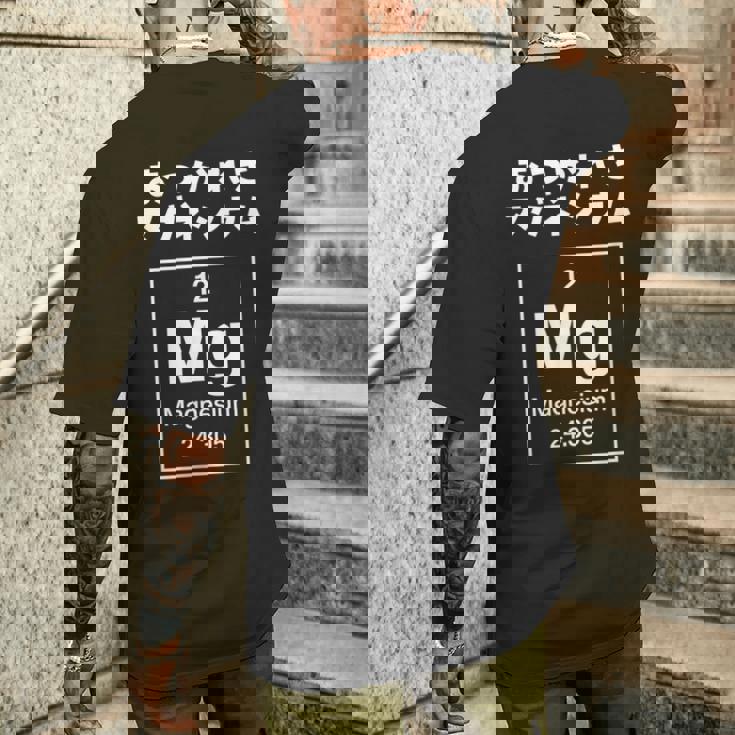 面白いtシャツ マグネシウム 周期表 化学 ネタ 服 おもしろ 元素 メンズ ネタ 科学 理系 ダジャレ メンズTシャツ バックプリント 彼への贈り物