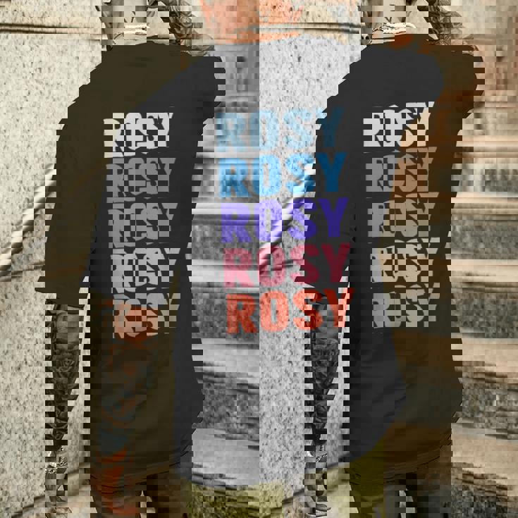 面白いギフト名 Rosy パーソナライズ 名前 メンズTシャツ バックプリント 彼への贈り物
