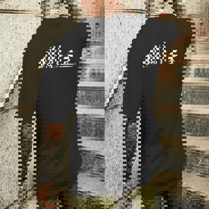 面白いスキー スキーヤーの開発 メンズTシャツ バックプリント 彼への贈り物