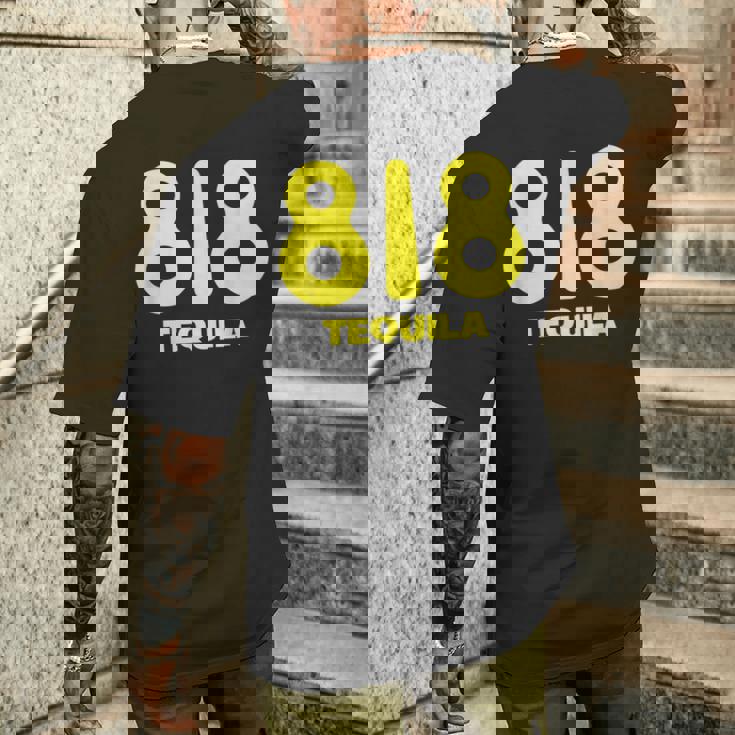 面白いドリンクデザイン 818 チームテキーラワインラバー メンズTシャツ バックプリント 彼への贈り物