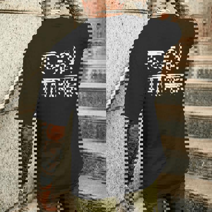 龍体文字『むく』『つる』 メンズTシャツ バックプリント 彼への贈り物