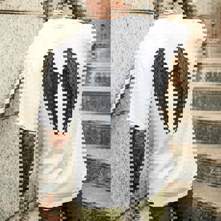 Ailes D'ange Noiresur Le Dos T-shirt imprimé au dos Cadeaux pour lui