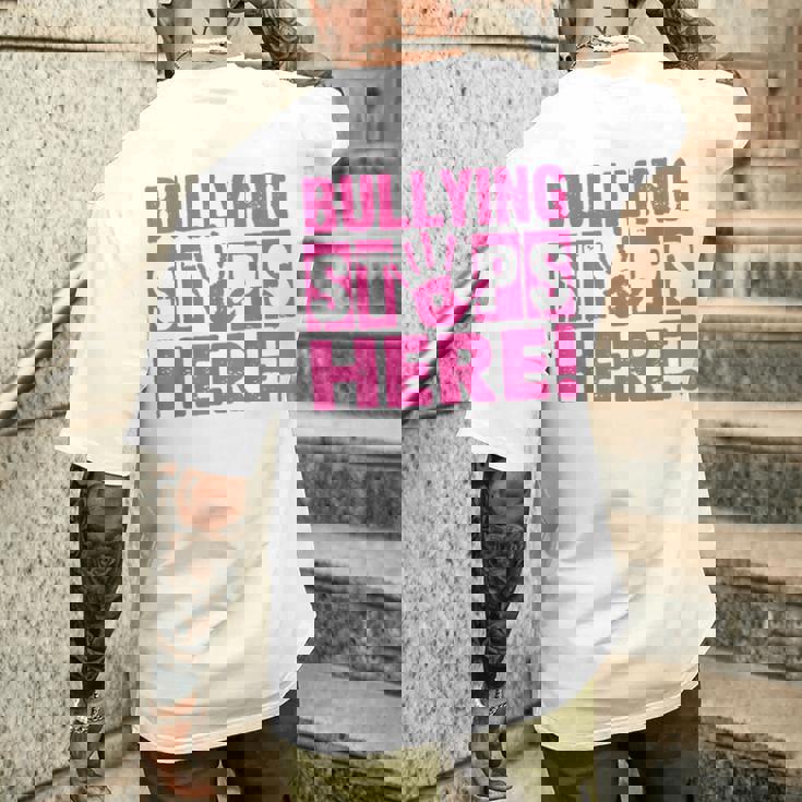 Bullyingtop Here ピンクシャツデー メンズTシャツ バックプリント 彼への贈り物