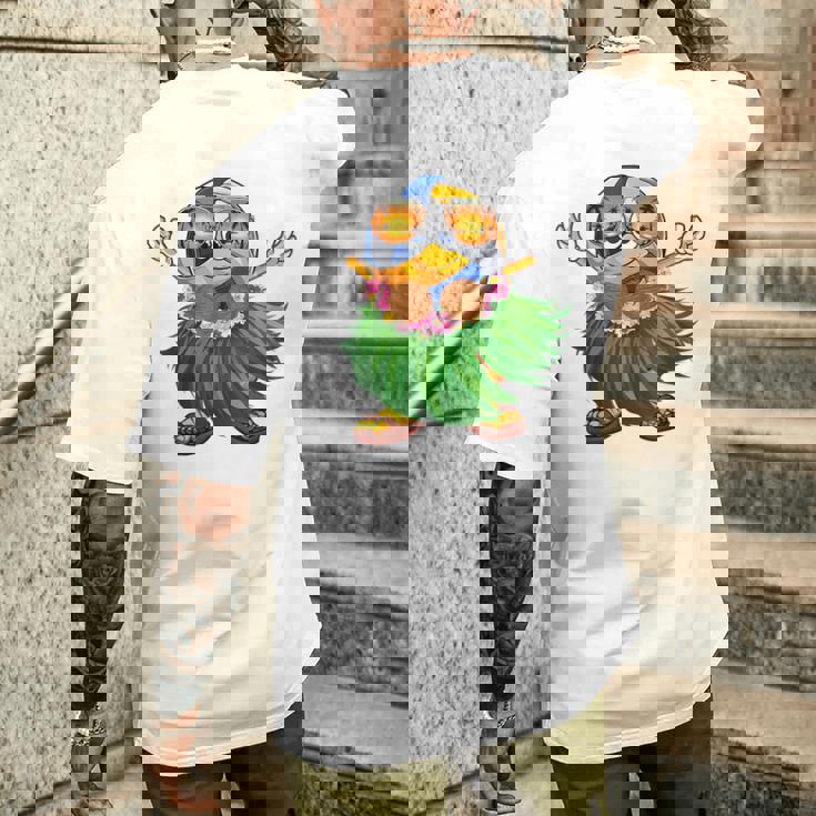 Cute Hawaiian Volleyball Ball Tropical Beach Summer Vacation Men's Back Print T-Shirt Gifts for Him Cute Hawaiian Volleyball Ball Tropical Beach Summer Vacation Men's Back Print T-Shirt Gifts for Him