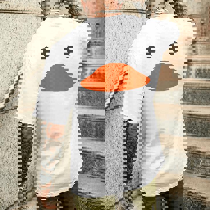 Easter Rubber Duck Face Halloween Costume Duckling Men's Back Print T-Shirt Gifts for Him Easter Rubber Duck Face Halloween Costume Duckling Men's Back Print T-Shirt Gifts for Him