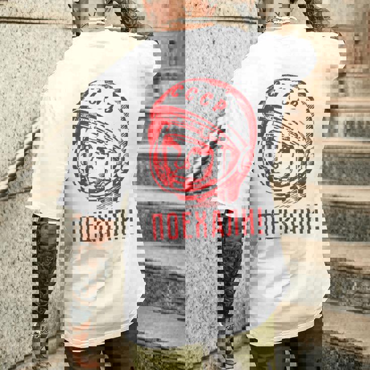 Gagarinoviet スプートニク ソ連 Cccp ギフト メンズTシャツ バックプリント 彼への贈り物