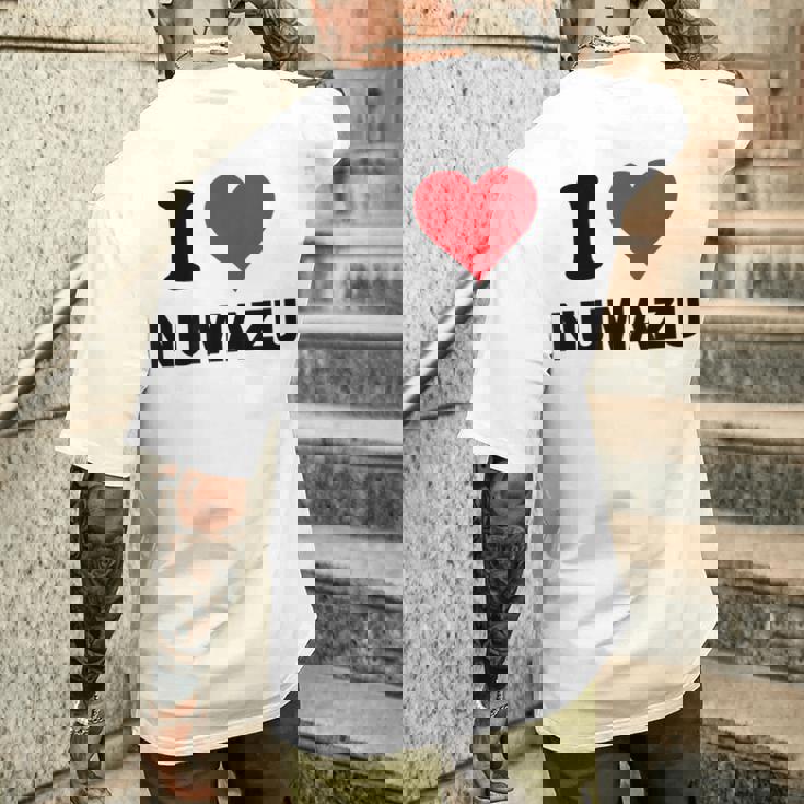 I Heart 沼津ジャパンラブ 日本土産 メンズTシャツ バックプリント 彼への贈り物