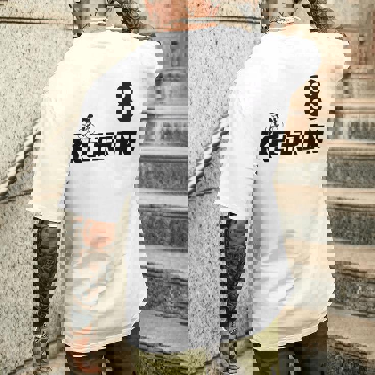 Keirin Pink Number 8 ピンクジャージ ナンバー8 レーシングリング メンズTシャツ バックプリント 彼への贈り物