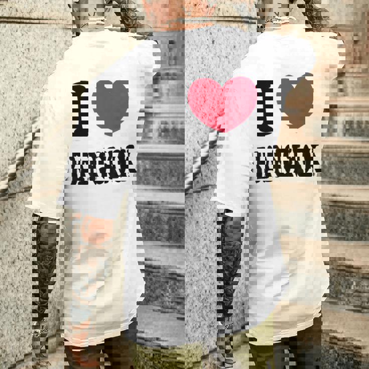 I Love Bangkok バンコクが大好き メンズTシャツ バックプリント 彼への贈り物