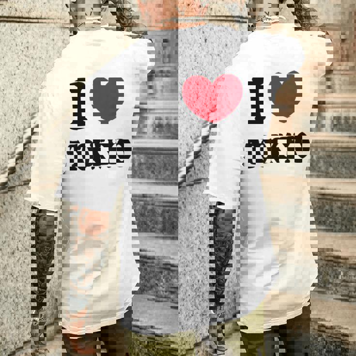 I Love Tokyo 東京が大好き メンズTシャツ バックプリント 彼への贈り物