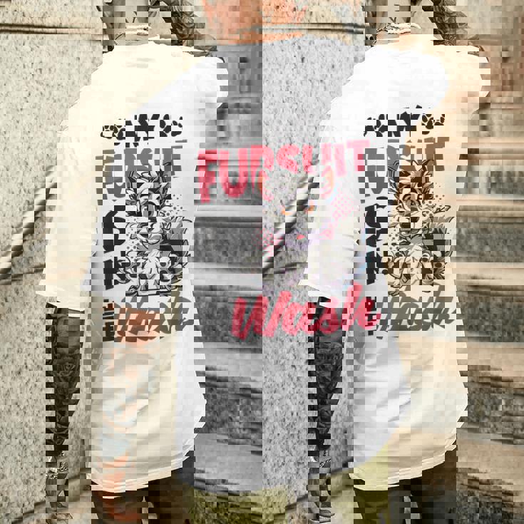 My Fursuit Is In The Wash Furry Fandom。 メンズTシャツ バックプリント 彼への贈り物