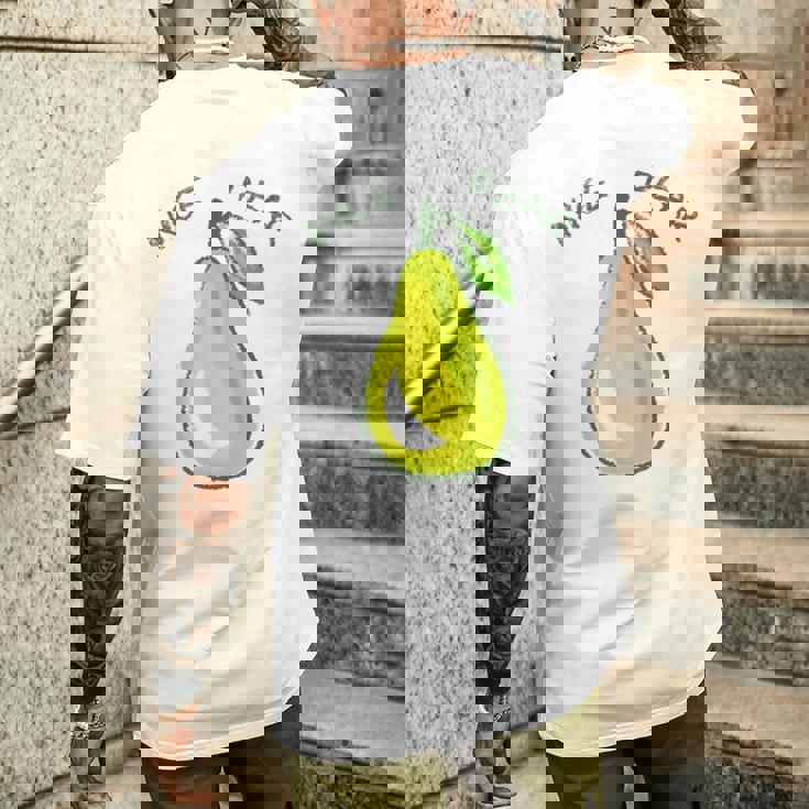 Nice Pear Fruity Égétalien T-shirt imprimé au dos Cadeaux pour lui