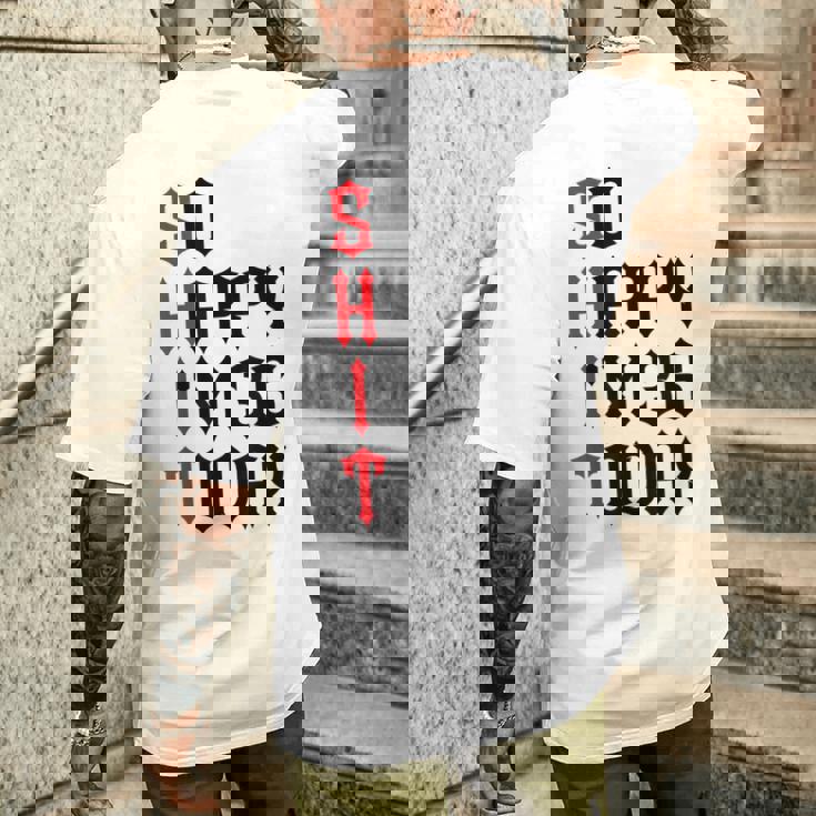 So Happy I'm 36 Today 36Th Birthday ジョーク 36歳の誕生日 メンズTシャツ バックプリント 彼への贈り物