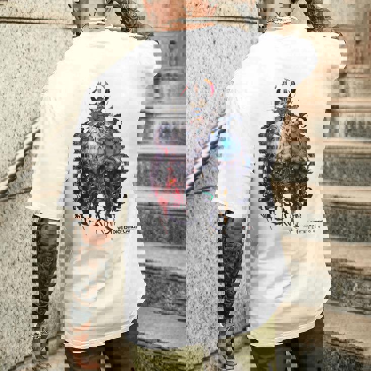 『Voice Of Cards できそこないの巫女』精霊ノ王 メンズTシャツ バックプリント 彼への贈り物