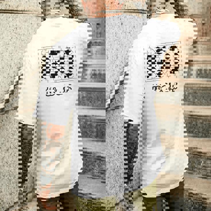 【バックプリント・背中側】囲碁 Igo 碁石 黒白 棋士【部活】クラブ【変なtシャツ屋さん】碁盤 おしゃれ 面白い 長袖tシャツ メンズTシャツ バックプリント 彼への贈り物