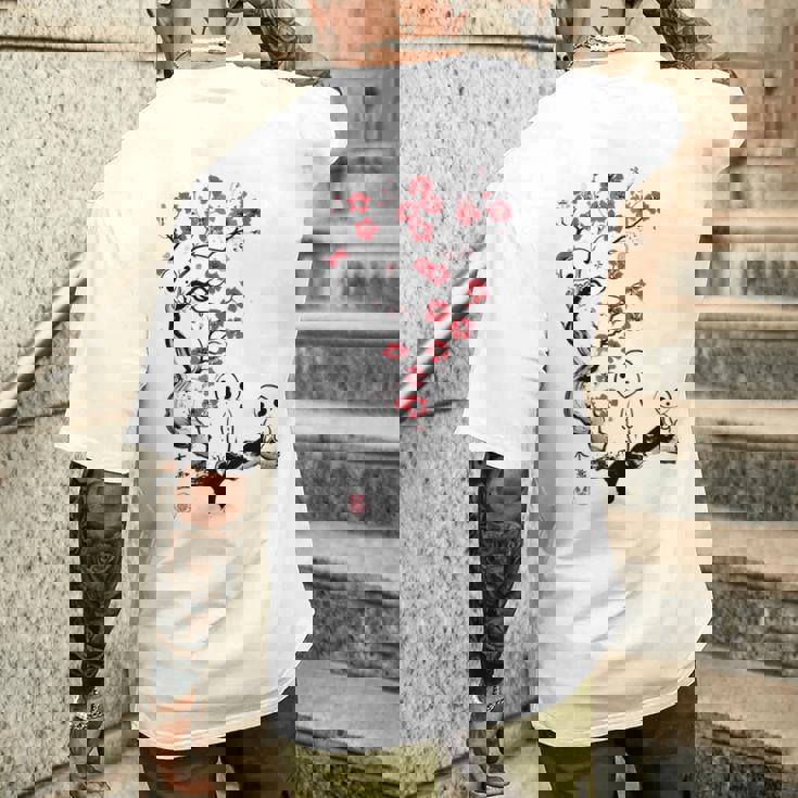 こだま 日本の幽霊 日本 童話 メンズTシャツ バックプリント 彼への贈り物