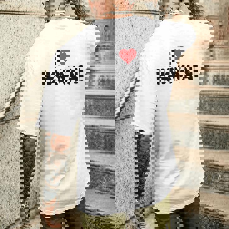 アイラブハワイ メンズTシャツ バックプリント 彼への贈り物