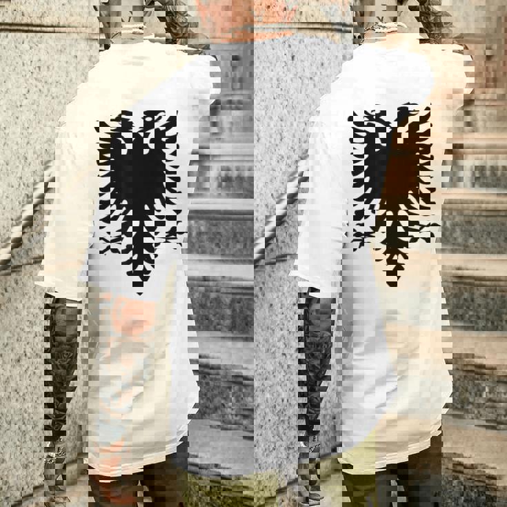 アルバニア国旗 アルバニア バルカン アルバニア国旗 アルバニア国旗 アルバニア国旗 メンズTシャツ バックプリント 彼への贈り物