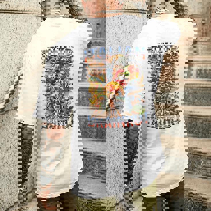 イタリアンブレインロットファニーイタリアンブレインロットミーム メンズTシャツ バックプリント 彼への贈り物