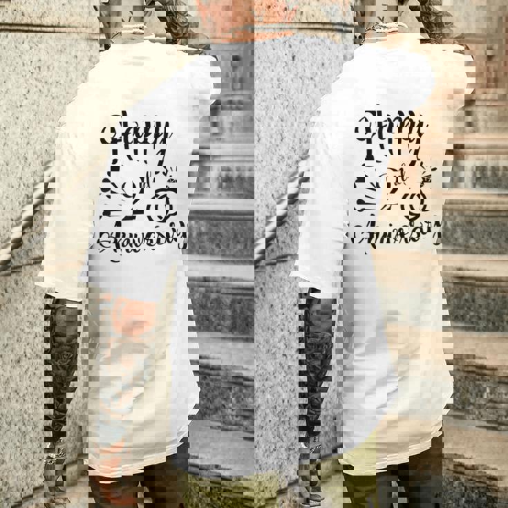 カップル2周年記念プレゼント クールな2周年記念 メンズTシャツ バックプリント 彼への贈り物