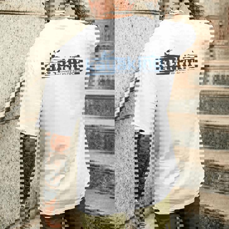 カヤックは俺のスポーツだよカヤックはカヤック メンズTシャツ バックプリント 彼への贈り物