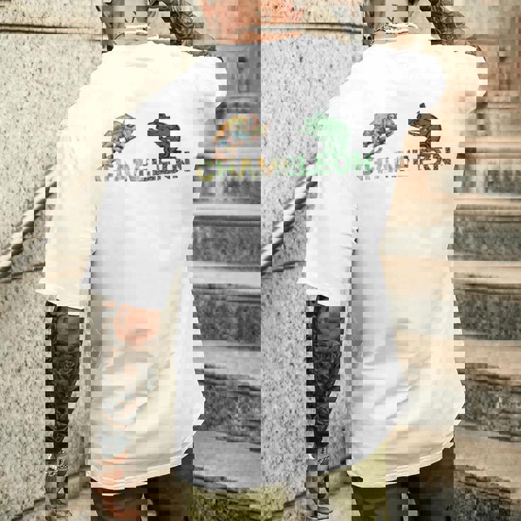 カラフル カメレオン 長袖tシャツ メンズTシャツ バックプリント 彼への贈り物