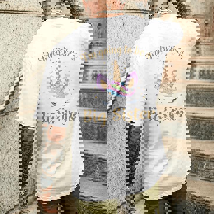 キッズ Bigister ユニコーン I'm Going To Be A Bigister メンズTシャツ バックプリント 彼への贈り物