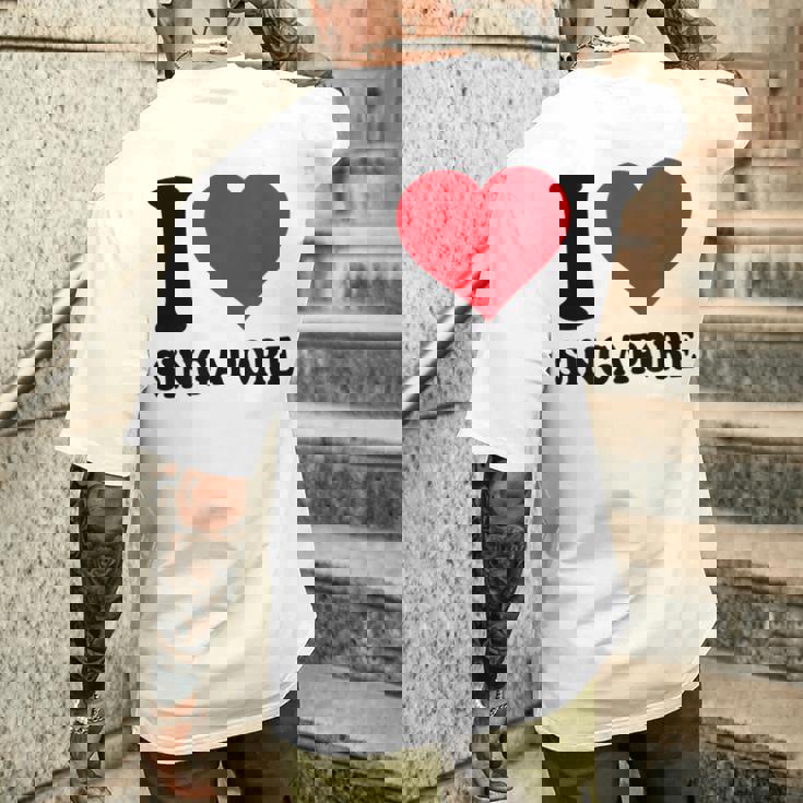 シンガポールへの愛をシンプルに伝える一枚 メンズTシャツ バックプリント 彼への贈り物