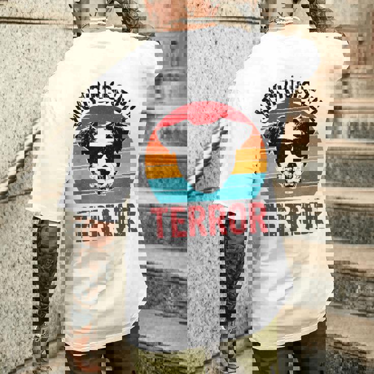 ジャック・ラッセル・テラー・テリア ファニー パーソンズ 犬 メンズTシャツ バックプリント 彼への贈り物