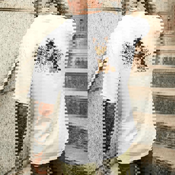 チワワママや犬好きのためのかわいいチワワワ メンズTシャツ バックプリント 彼への贈り物