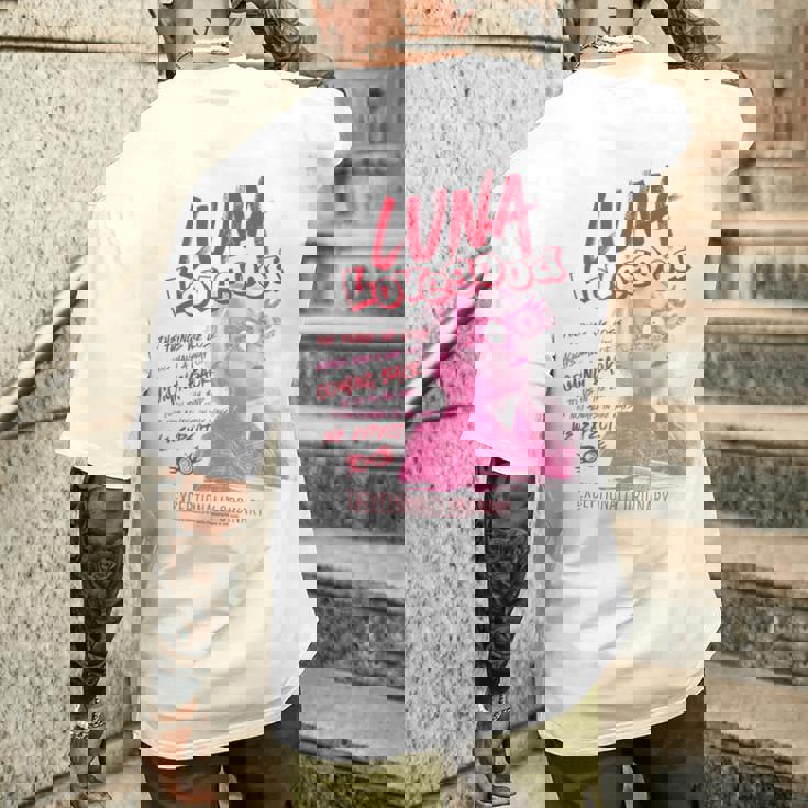 ハリー・ポッター 新デザイン 2025 ルナ・ラブグッド。 メンズTシャツ バックプリント 彼への贈り物