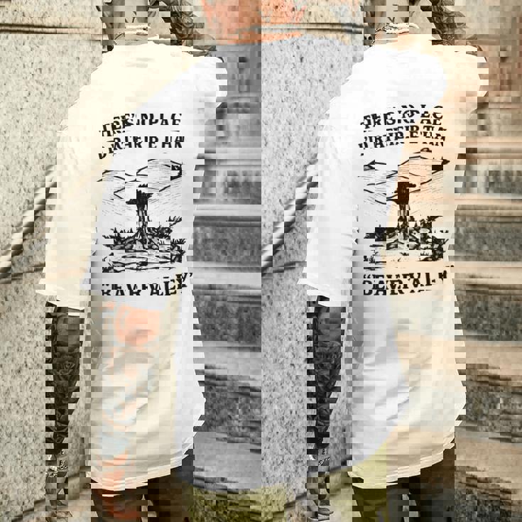 ビーバー・バレーより居場所はない メンズTシャツ バックプリント 彼への贈り物