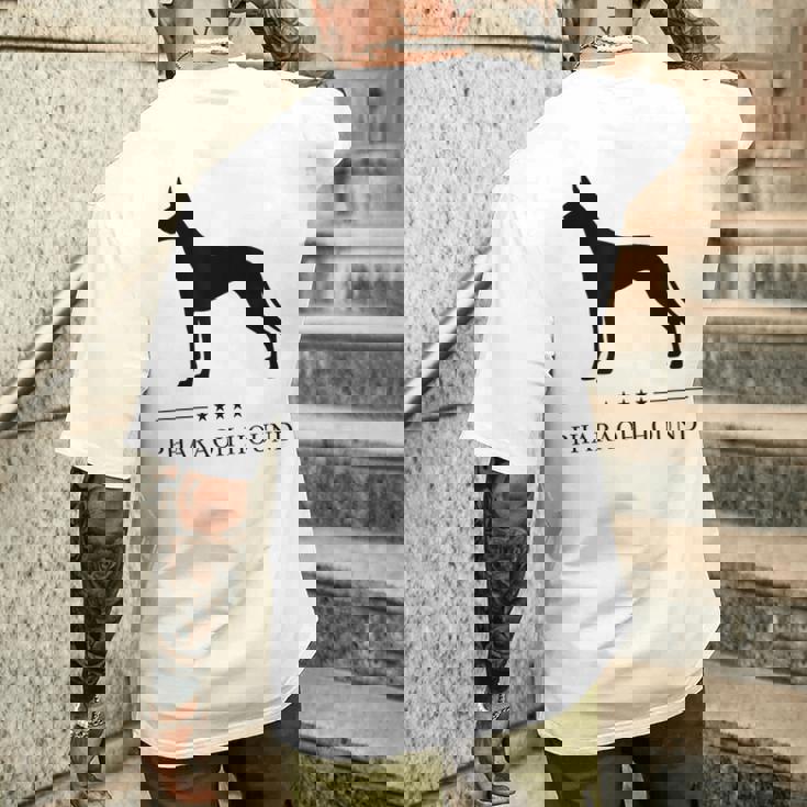 ファラオハウンド ブラック シルエット メンズTシャツ バックプリント 彼への贈り物