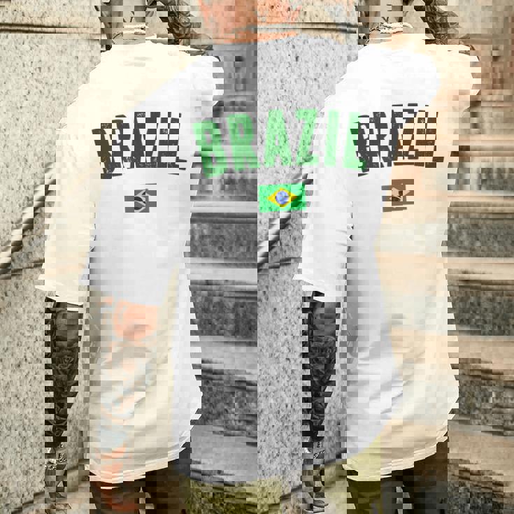 ブラジルシャツ メンズ レディース キッズ ブラジル サッカーファン メンズTシャツ バックプリント 彼への贈り物