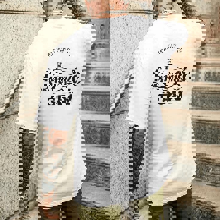 レモネードスタンドシャツ クルーアンドボス レモンジュース サマーイエロー メンズTシャツ バックプリント 彼への贈り物