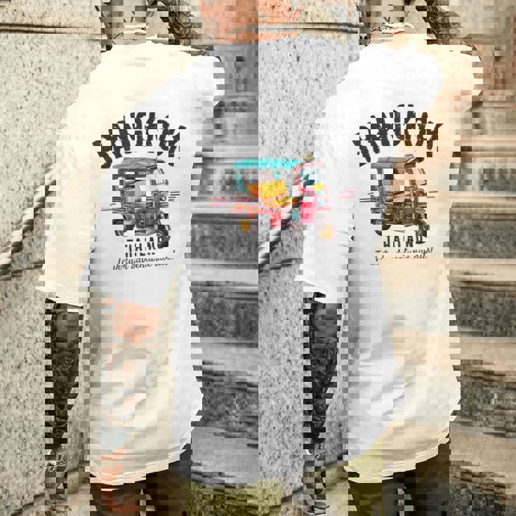 ヴィンテージ トゥクトゥク バンコク タイ メンズTシャツ バックプリント 彼への贈り物