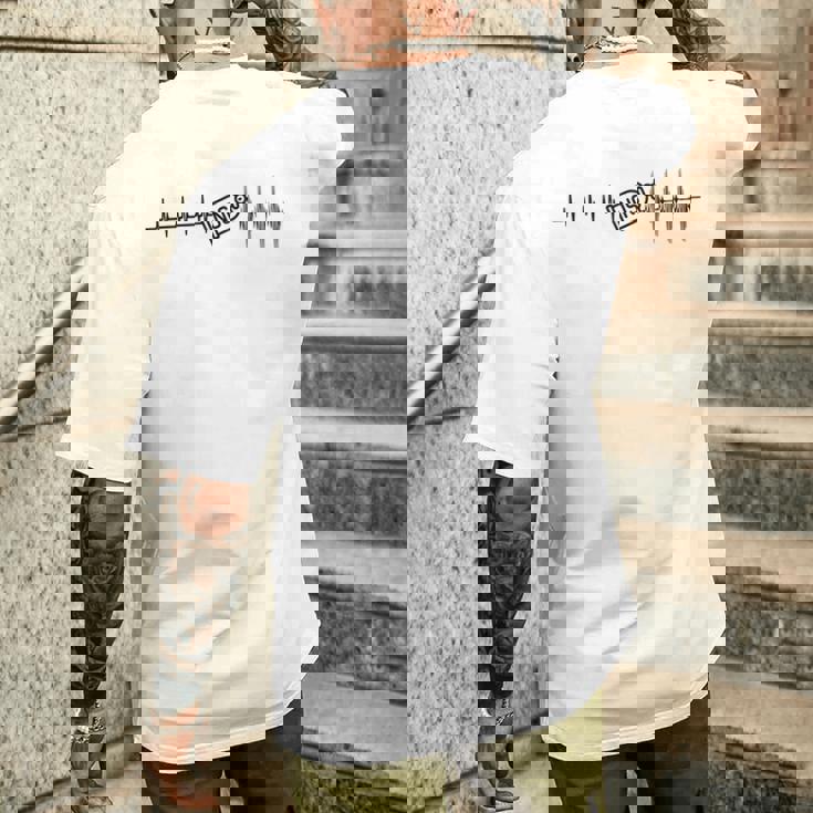 亜酸化窒素nosの前後のファニーマイハートレート メンズTシャツ バックプリント 彼への贈り物