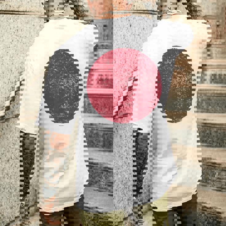 日の丸 日本の国旗 日章旗 日本国 にほん にっぽん かっこいい おもしろい メンズTシャツ バックプリント 彼への贈り物