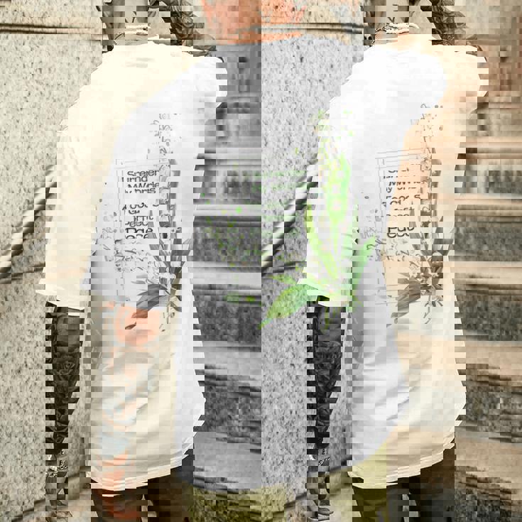 水彩 スズラン キリスト教の祈り メンズTシャツ バックプリント 彼への贈り物