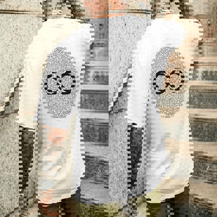 無限大の記号 メンズTシャツ バックプリント 彼への贈り物