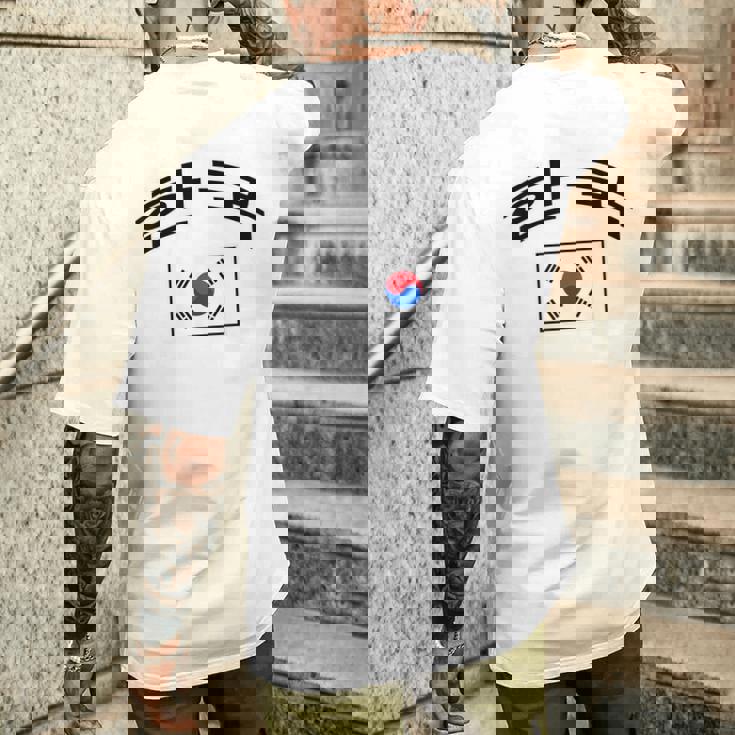 韓国国旗 誇り高き韓国語 メンズTシャツ バックプリント 彼への贈り物