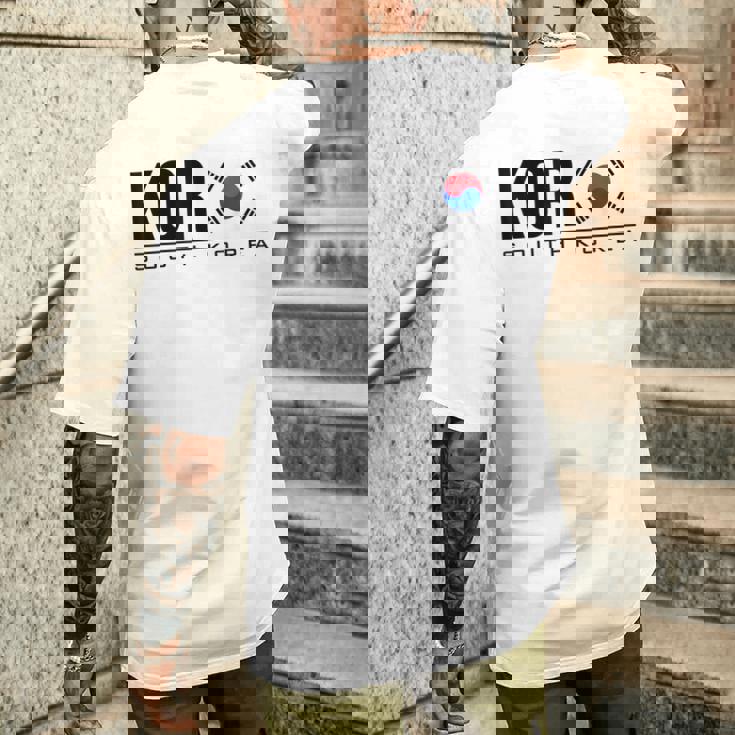 韓国国旗 韓国スポーツゲーム アスレチックジャージースタイル メンズTシャツ バックプリント 彼への贈り物