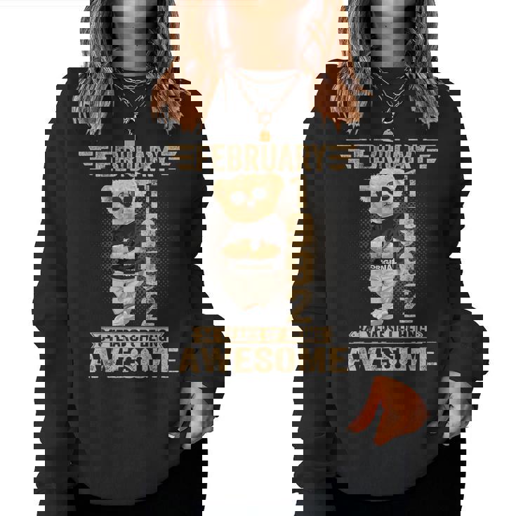 1992年2月34歳の誕生日男性と女性のための素晴らしいテディベア。 レディーススウェットシャツ