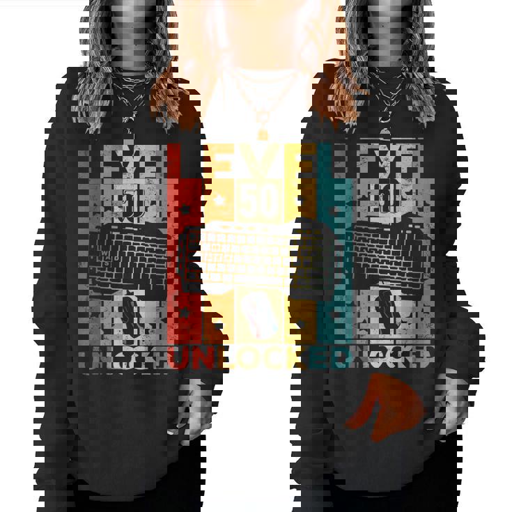 50 Cumpleaños Hombre 50 Años Gaming Teclado Gamer Sudadera Mujer