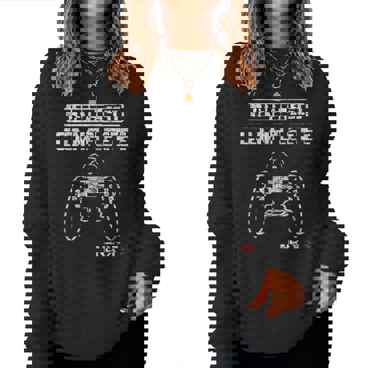 50歳の誕生日プレゼント Level 50 Complete 贈り物 父 母 男性用、女性用 レディーススウェットシャツ