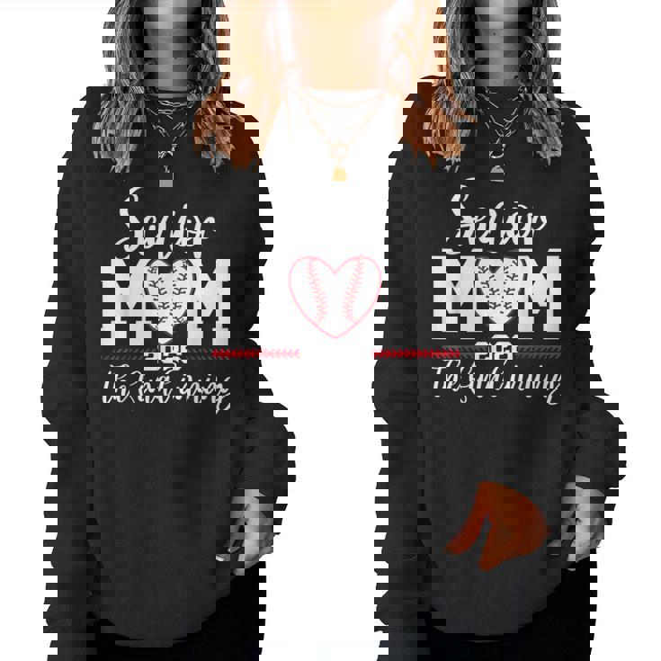 Baseball Senior Mom 2026 Final Inning Baseball Senior Mama Women Sweatshirt